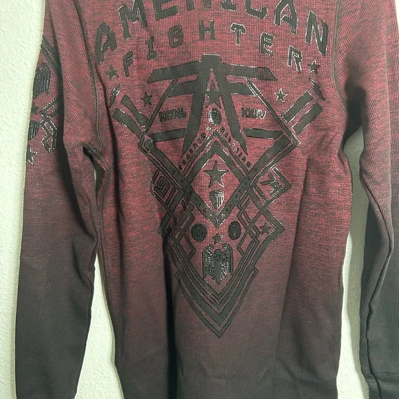 American Fighter Graphic T-Shirt - Picture 2 of 3